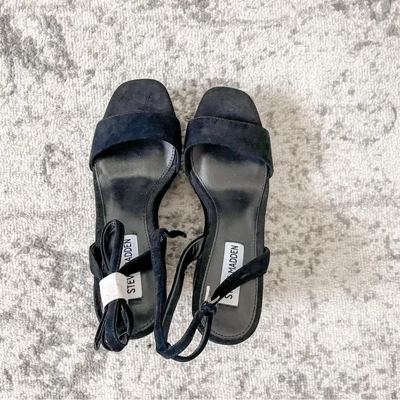 Steve Madden Cecee Ankle-Strap Platform Wedge Sandals Suede