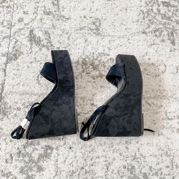 Steve Madden Cecee Ankle-Strap Platform Wedge Sandals Suede
