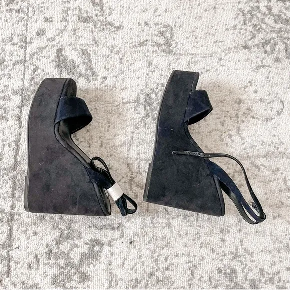 Steve Madden Cecee Ankle-Strap Platform Wedge Sandals Suede