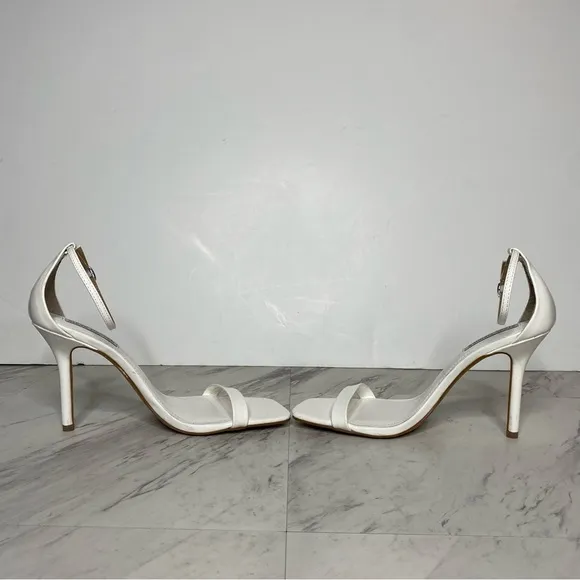 Steve Madden Shaye Square Toe White Heeled Sandal 10M