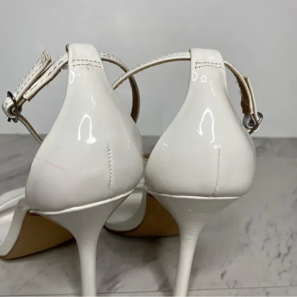 Steve Madden Shaye Square Toe White Heeled Sandal 10M