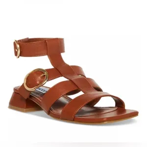 STEVE MADDEN Women's Aylin Ankle-Strap Block-Heel Gladiator Sandals