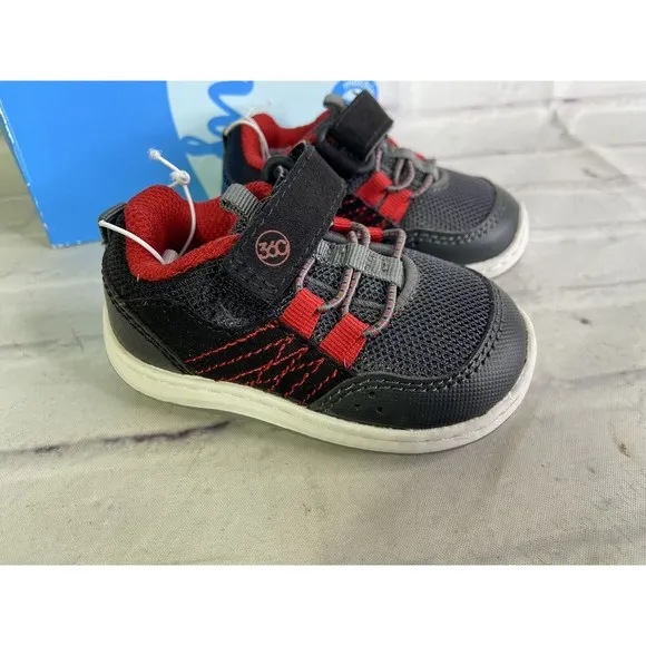 Stride Rite 360 Keegan Sneakers Baby Boy Infant Boys Slip On Shoes Size 3.5 NEW