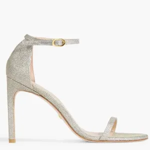 🌹STUART WEITZMAN 🌹Nudistcurve Glitter Open Toe Sandals Size: 6B