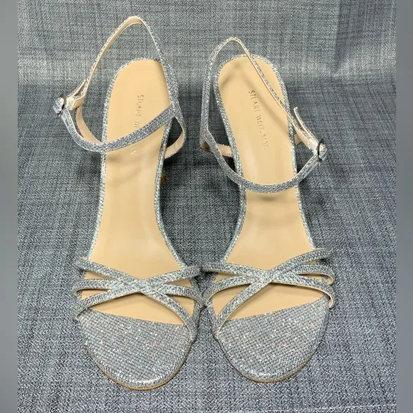 Stuart Weitzman Starla Metallic Sandals Size 9