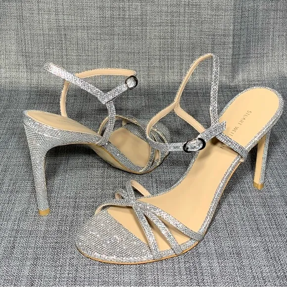 Stuart Weitzman Starla Metallic Sandals Size 9