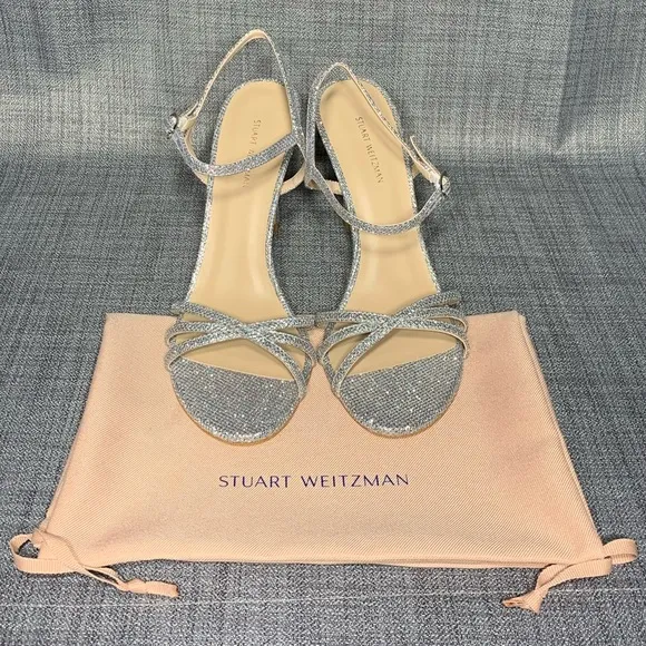 Stuart Weitzman Starla Metallic Sandals Size 9