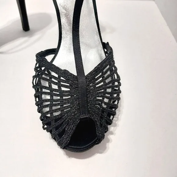 Stuart Weitzman Weave Me Evening Sandals,‎ Size 8.5