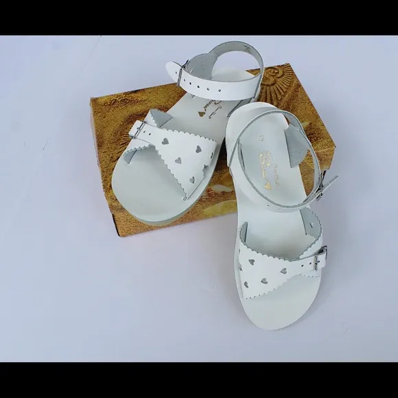 Sun San Sweetheart White Sandals Size 12