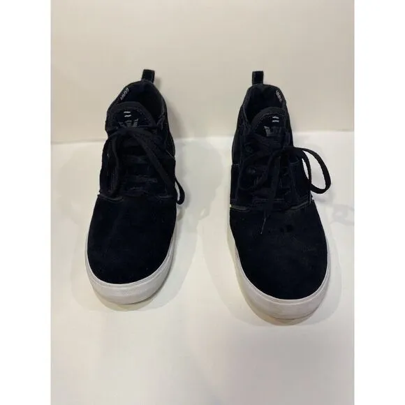 Supra MMVI Kensington Black and White Suede Skateboarding Shoes Men's 11.5