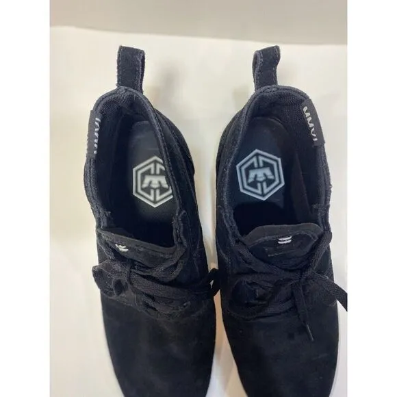 Supra MMVI Kensington Black and White Suede Skateboarding Shoes Men's 11.5