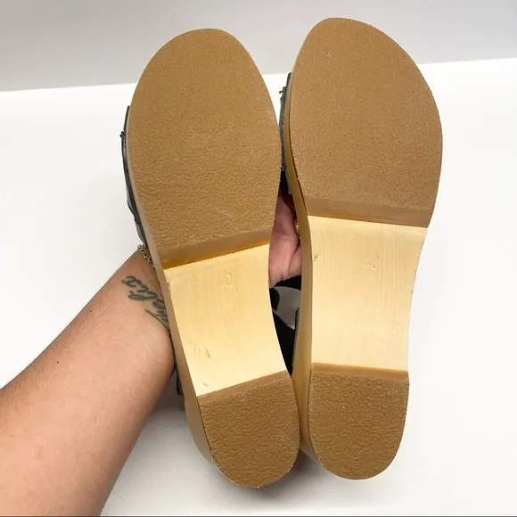 Swedish Hasbeens Preppy Debutant Clog Sandals