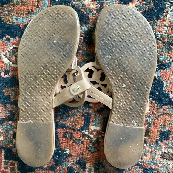 Tan Tory Burch Miller sandals- size 8 1/2