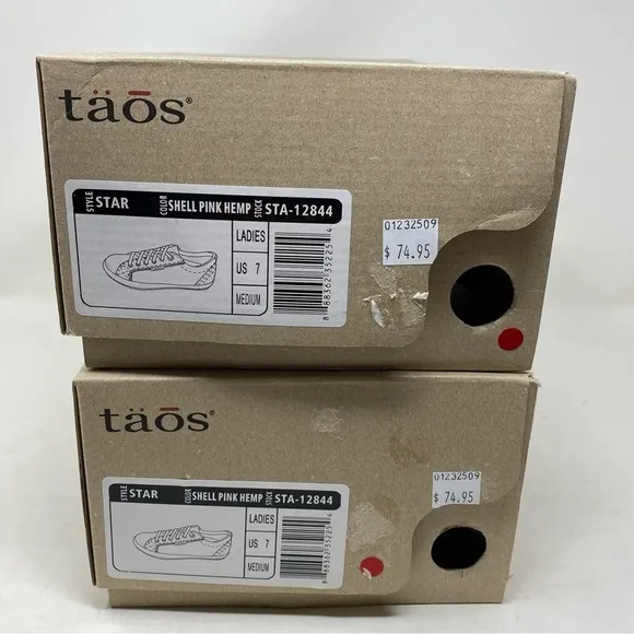 Taos Star Low Too Sneakers Shell Pink Hemp