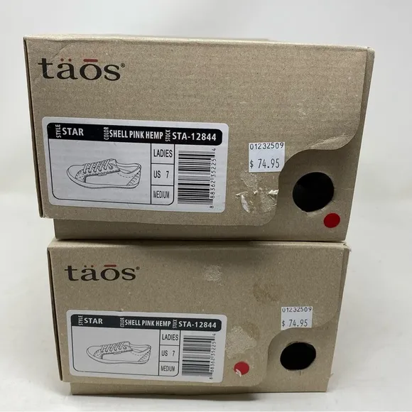 Taos Star Low Too Sneakers Shell Pink Hemp