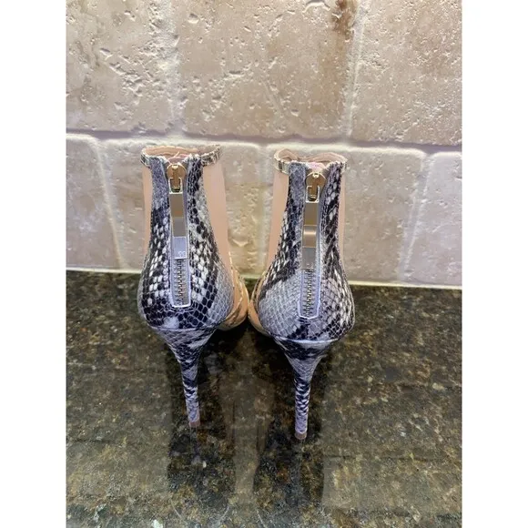 Ted Baker London Taminaa Caged Mesh Snake Print Detail Sandals Size 7 Like New