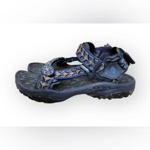 Teva Hurricane Hiking Sport Sandals Mens Size 7 Blue Black Outdoor