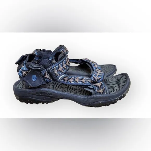 Teva Hurricane Hiking Sport Sandals Mens Size 7 Blue Black Outdoor