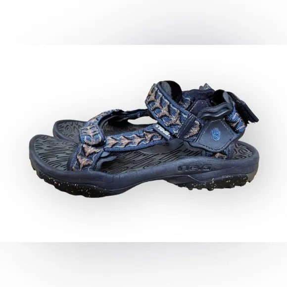 Teva Hurricane Hiking Sport Sandals Mens Size 7 Blue Black Outdoor