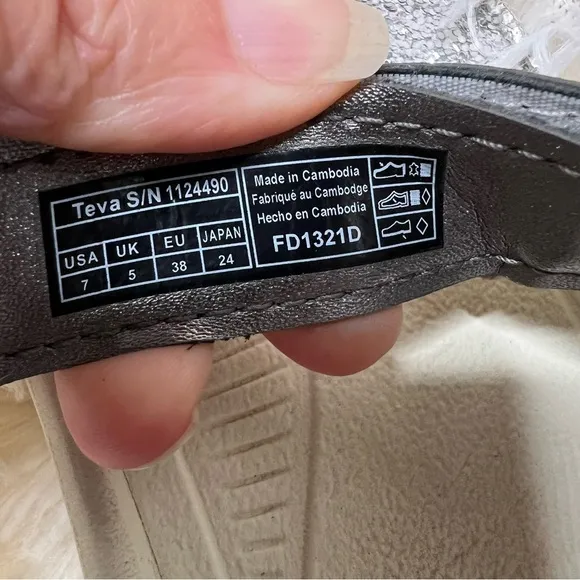 Teva Hurricane XLT 2 x Christian Cowan Silver Sport Sandals