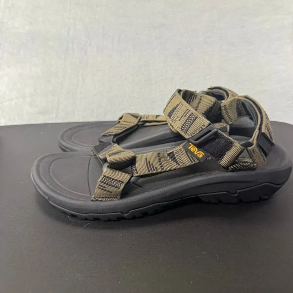 TEVA  Hurricane XLT2 Mens Green Black Padded Non-Slip Open Toe Sandals 8 NEW