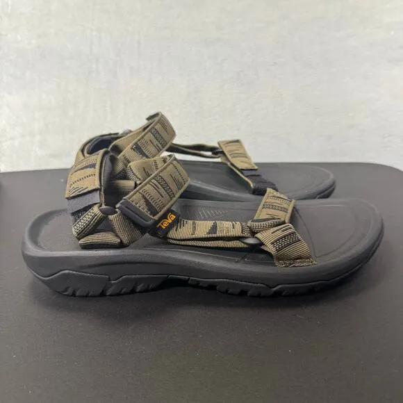 TEVA  Hurricane XLT2 Mens Green Black Padded Non-Slip Open Toe Sandals 8 NEW
