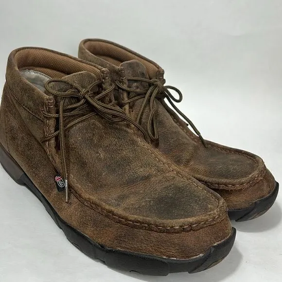 The 232 Justin Men's Driver Moc Casual Shoes Sz 12 Justin boots wallabies style