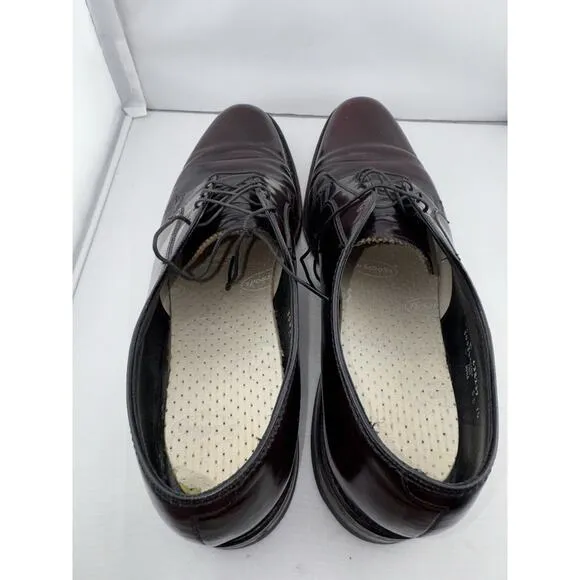 The Florsheim Dress Shoes 12 Burgundy Leather Lace Up Formal Comfort Business