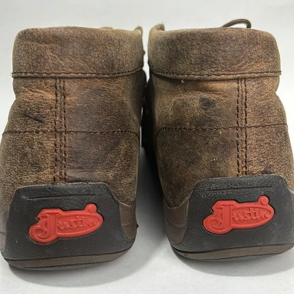 The 232 Justin Men's Driver Moc Casual Shoes Sz 12 Justin boots wallabies style