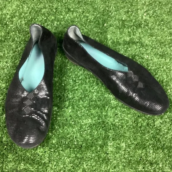 Thierry Rabotin Grace Flat Black Leather 39