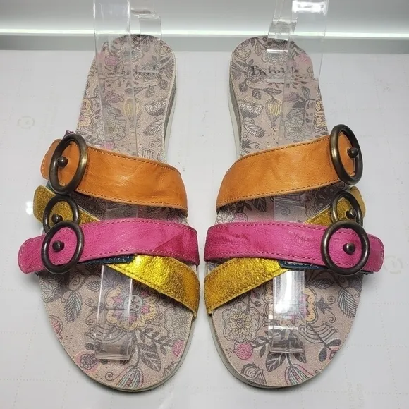 Think! Shik 3 Band Multi-color Open Toe Sandals