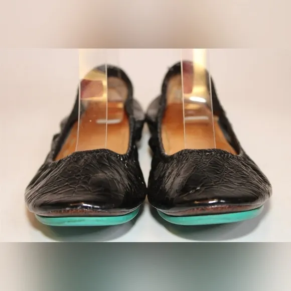 Tieks by Gavrieli 5 Black Patent Leather Ballet Flats Shoes Comfort!!