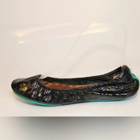 Tieks by Gavrieli 5 Black Patent Leather Ballet Flats Shoes Comfort!!