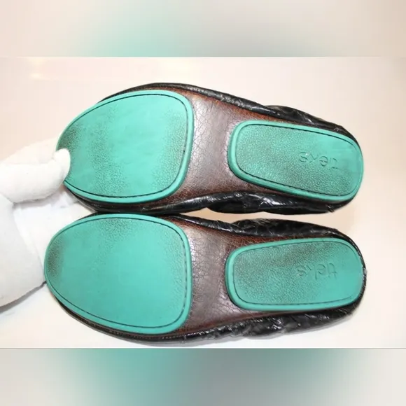 Tieks by Gavrieli 5 Black Patent Leather Ballet Flats Shoes Comfort!!