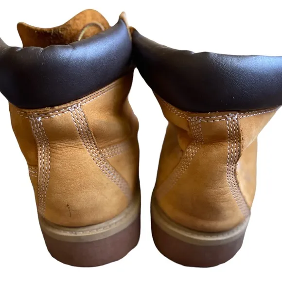 Timberland 12909 Classic‎ 6” Premium  Waterproof Boots GS Kids 4.5 Wheat, Nubuck