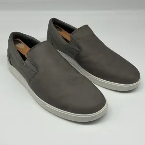 Timberland A25PZ Groveton Men's Slip On Shoes in‎ Grey Nubuck Leather  size 10.5