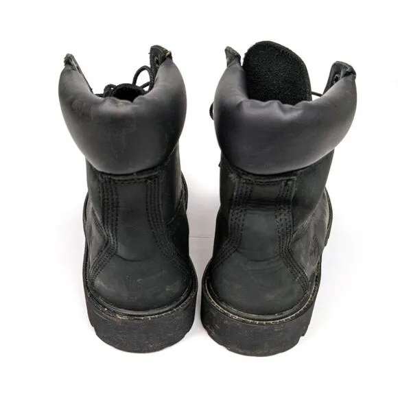 Timberland Black 6&quot; Waterproof Premium Boots Size 7