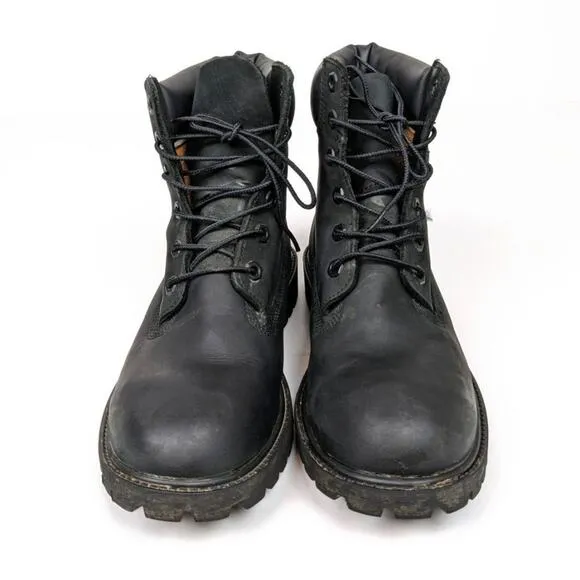Timberland Black 6&quot; Waterproof Premium Boots Size 7