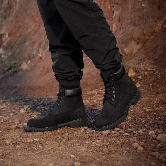 TIMBERLAND • Black Premium 6-Inch Waterproof Boot Work Shoe Kicks GOAT