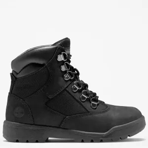 Timberland Junior 6” Field Boots -Black Nubuck Size 7