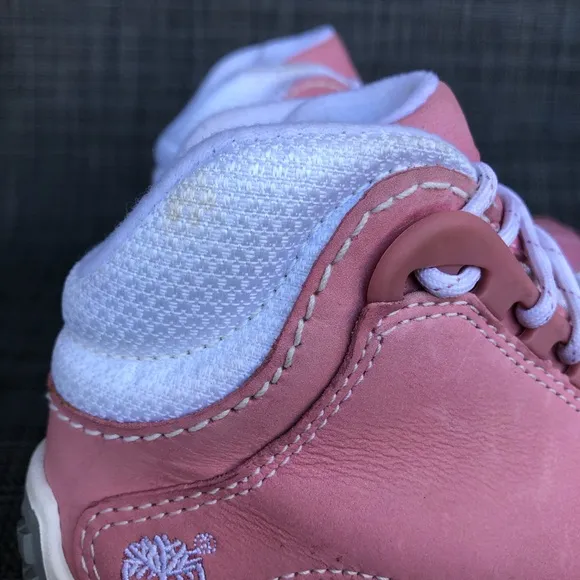 Timberland Kids Euro Dub Hike Leather Boots High-Top Sneakers Girls size 12.5