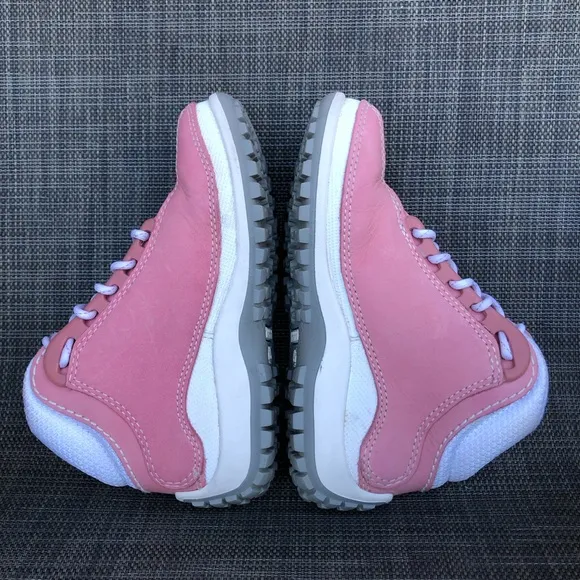 Timberland Kids Euro Dub Hike Leather Boots High-Top Sneakers Girls size 12.5