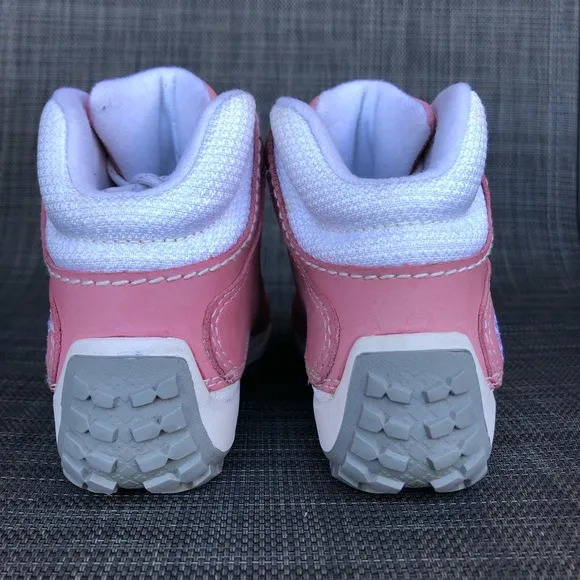 Timberland Kids Euro Dub Hike Leather Boots High-Top Sneakers Girls size 12.5