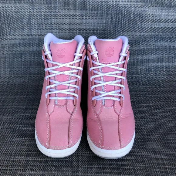 Timberland Kids Euro Dub Hike Leather Boots High-Top Sneakers Girls size 12.5
