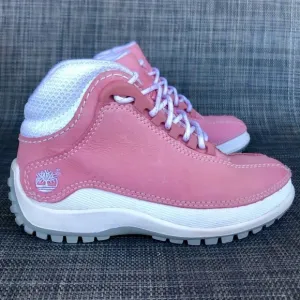 Timberland Kids Euro Dub Hike Leather Boots High-Top Sneakers Girls size 12.5