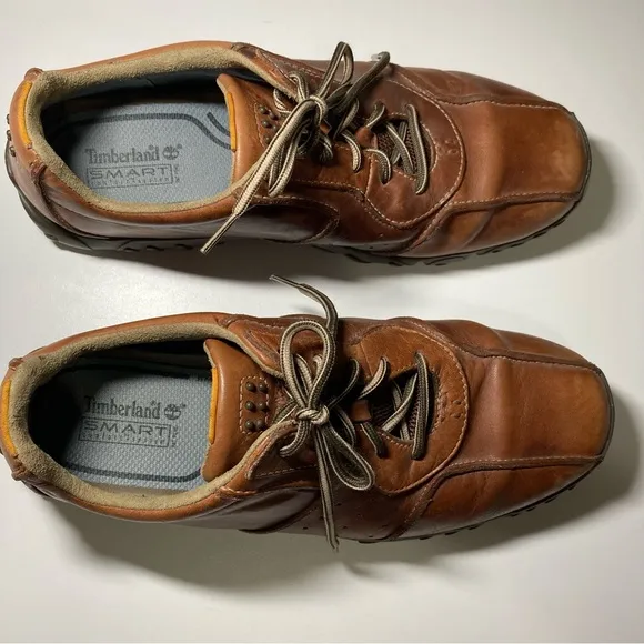 Timberland Men's 11 Lexington Avenue Saddle Brown Leather Smart Comfort Shoes