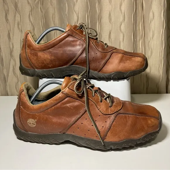 Timberland Men's 11 Lexington Avenue Saddle Brown Leather Smart Comfort Shoes