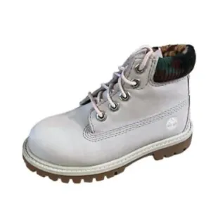 Timberland Premium‎ 6' Boots Size 7.5 Boys Gray Leather Toddler Shoes