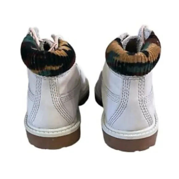 Timberland Premium‎ 6' Boots Size 7.5 Boys Gray Leather Toddler Shoes