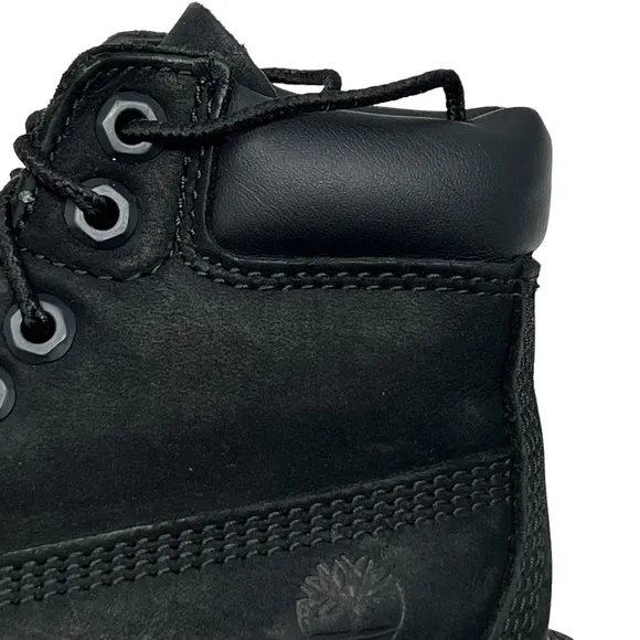 Timberland Premium 6-inch toddler black Waterproof leather boots size 10 toddler